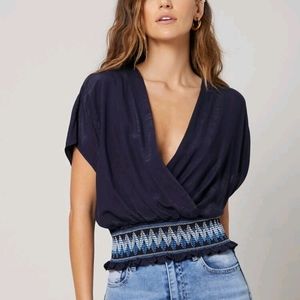 SheIn Premium Super Cute NavyTop